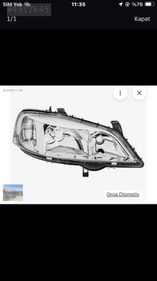 Opel Astra g sağ far