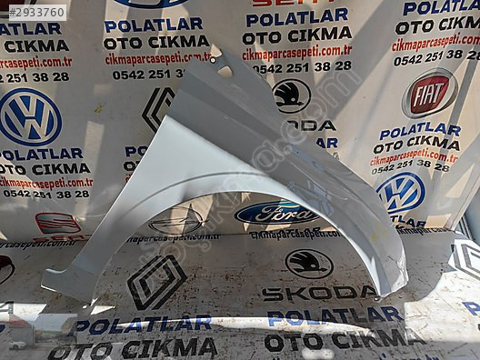 Hyundai i20 ön sağ çamurluk orijinal beyaz göçük hasarlı 2021-24
