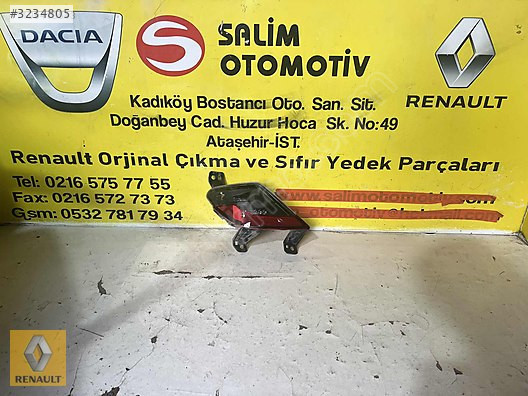 265808773R RENAULT AUSTRAL SAĞ ARKA REFLEKTÖR VE DİĞER PARÇALRI