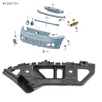 2K5807183 VW CADDY 2011-2015 ÖN TAMPON BRAKETİ SOL