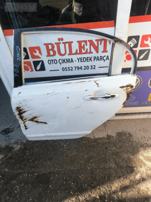 Honda Civic FD6 sol arka kapı orijinal çıkma
