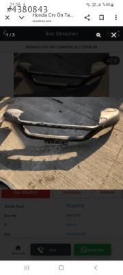 Honda CRV ön tampon alt spoiler