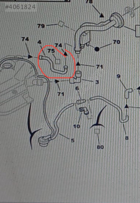 Peugeot 106 1.4 benzinli- depo gaz alma  borusu 157771
