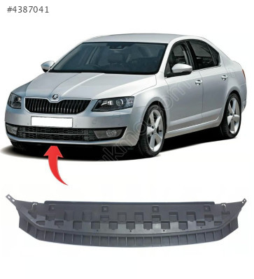 5E0807611 OCTAVİA 2013-2017 TAMPON SPOYLERİ ÖN SATEN SİYAH BOYALI