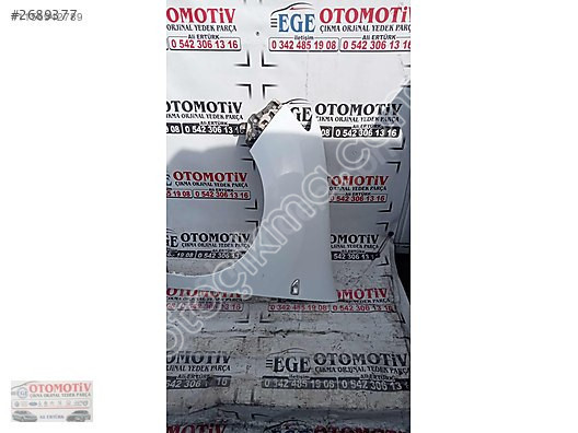 DACİA SANDERO BEYAZ SOL ÖN ÇAMURLUK ORJİNAL BOYASIZ HATASIZ