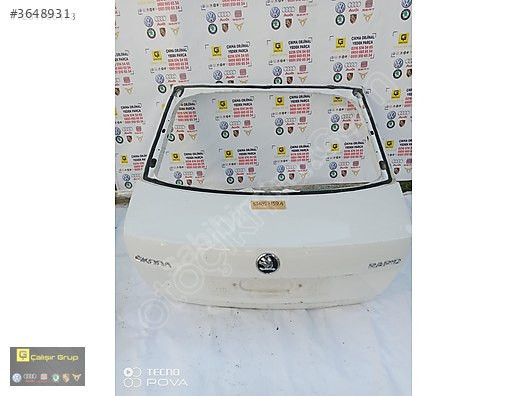 SKODA RAPİD BAGAJ KAPAĞI OEM 5JA827159 ÇIKMA SÖKME YEDEK PARÇA