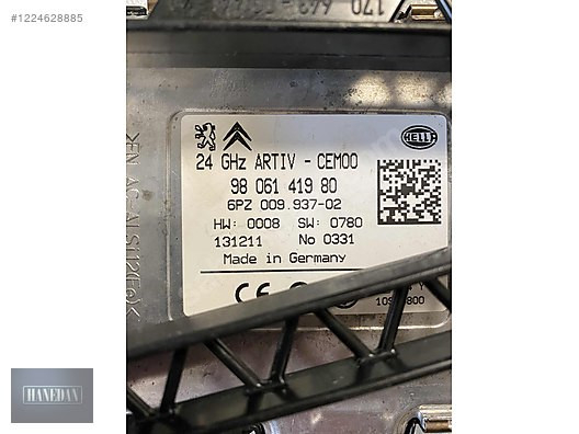 PEUGEOT 3008 5008 RADAR BEYNİ 98 061 419 80
