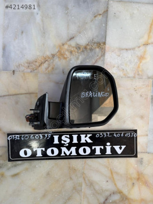 Citroen berlingo sağ beyaz büyük tip ayna çıkma orjinal