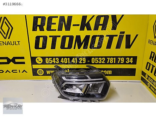 260101613R DACİA DUSTER 2021 SONRASI SAĞ FAR ORJ ÇIKMA RENKAY