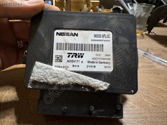 2019 NİSSAN QHASQAİ PARK FREN BEYNİ 360326FL0C ORJ ÇIKMA