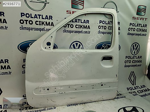 Renault Kangoo 2 ön sol kapı orijinal göçük hasarlı beyaz