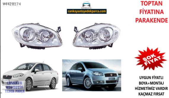 FİAT LİNEA SAĞ/SOL FAR MOTORLU SIFIR ADET FİYAT 51826739