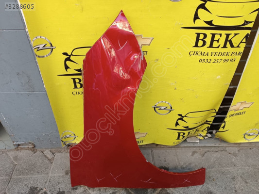OPEL CORSA F SAĞ ÖN ÇAMURLUK KIRMIZI ÇIKMA ORJİNAL YEDEK PARÇ