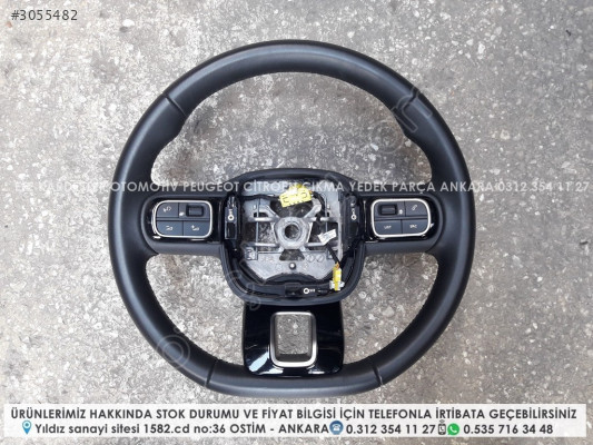 citroen c3 çıkma deri direksiyon simidi (2016-2024-B618 kasa)