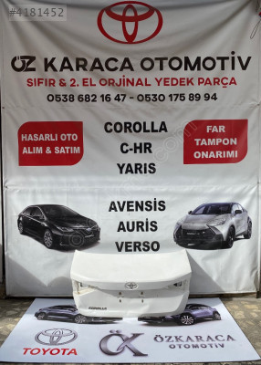 2019-2025 TOYOTA COROLLA ÇIKMA ORJİNAL BAGAJ KAPAĞI