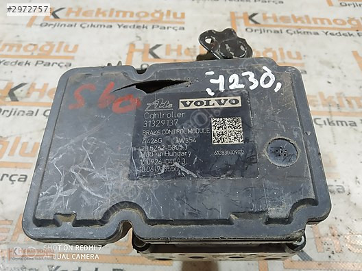 VOLVO V60 S60 ABS BEYNİ 31329137 / P31329137, 2010-2014, 6128300