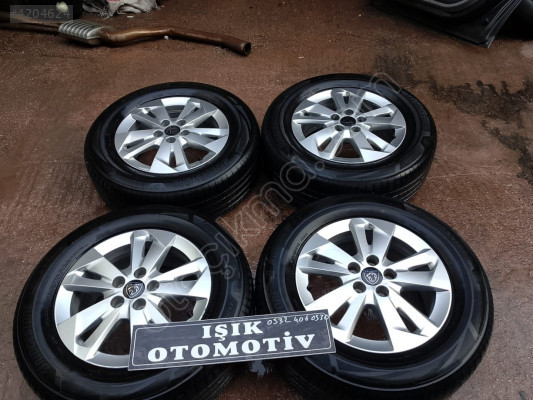 pejo rıfter jant lastik takımı 205-65-16 5x108 çıkma orjinal