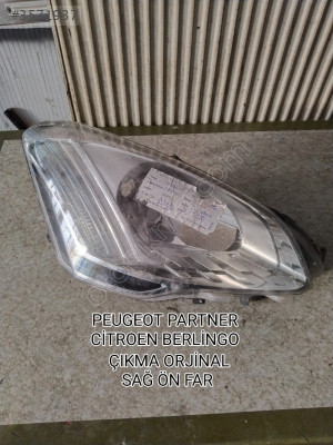 PEUGEOT PARTNER CİTRÖEN BERLİNGO ÇIKMA ORJİNAL SAĞ ÖN FAR