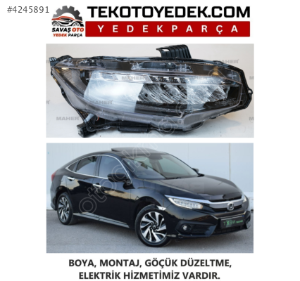 CİVİC SEDAN EXECUTIVE ÖN FAR SAĞ SOL 2016 VE ÜZERİ KAMPANYA