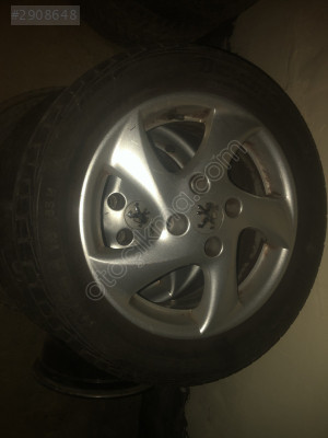 Peugeot 206 Çıkma Orijinal 15 Numara Jant Lastik 2 Adet