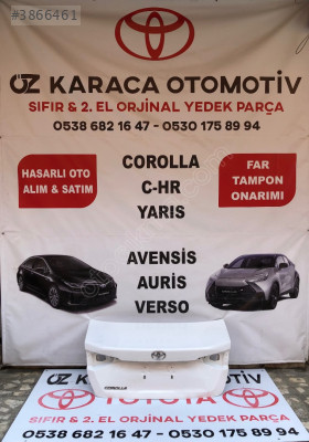 2019-2025 TOYOTA COROLLA ÇIKMA ORJINAL BAGAJ KAPAĞI