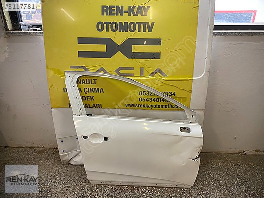 RENAULT CLİO 5 SAĞ ÖN KAPI BEYAZ ÇIKMA ORJ RENKAY OTO KOCAELİ