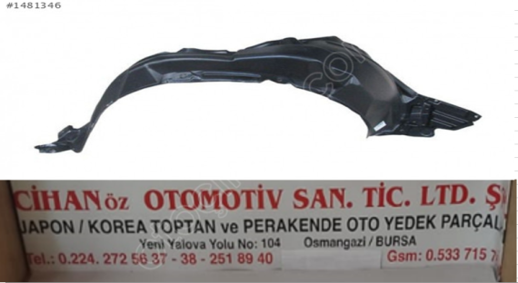 Toyota Yaris Sağ Davlumbaz 2011 2018