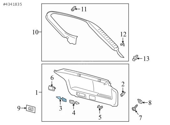 3G8867940 BAGAJ KAPAĞI TRİM KAPAĞI ALT VOLKSWAGEN ARTEON 201720