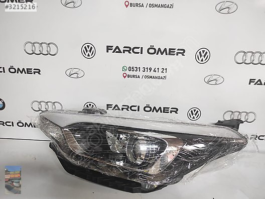HYUNDAİ İ20 SOL FAR SIFIR MERCEKLİ LED&#039;Lİ
