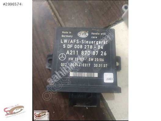 MERCEDES W211 FAR SEVİYE KONTROL MODÜLÜ ÇIKMA A2118708726