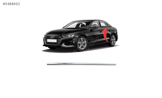 8W0853764B CAM SIYIRICI FİTİL ARKA SAĞ KROMLU AUDİ A4 16-22 .