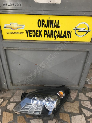 opel astra h sol ön far siyah renk