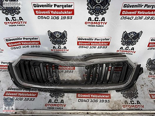 Skoda Octavia 2021- Ön Panjur Nikelajı ÇIKMA Orjinal 5E3853653