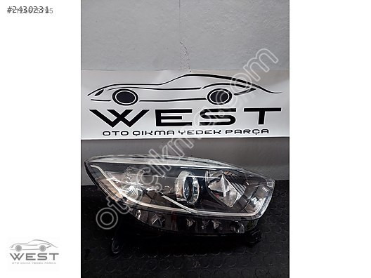 RENAULT CAPTUR SAĞ FAR NİKELAJLI WEST OTO ÇIKMA DA