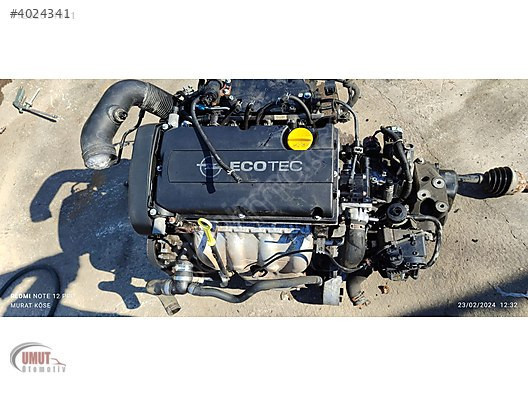 OPEL ASTRA 1,6 Z16XER KOMPLE MOTOR