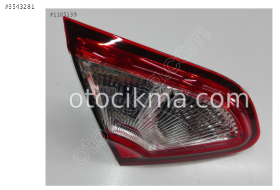 Nissan Qashqai Ledli Sol İç Stop 2010 2013..