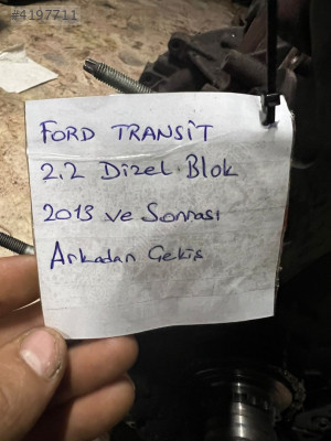 2013 VE SONRASI FORD TRANSİT 2,2 DİZEL BLOK MOTOR ARKADAN ÇEKİŞ