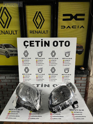 Renault Kangoo 3 Sağ Ön Far Siyah Makyajlı 260103948R