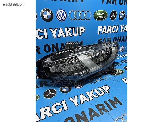 HONDA CIVIC FC5 SOL LEDLİ FAR TEMİZ