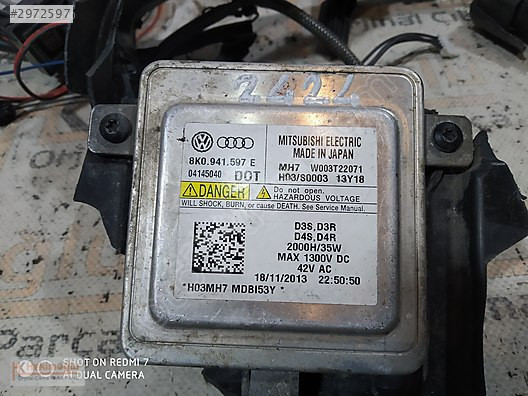 VWAG VOLKSWAGEN AUDİ SEAT SKODA XENON LED FAR BEYNİ 8K0 941 597