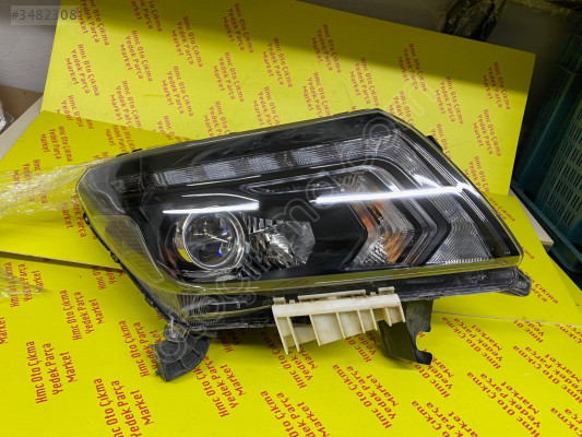 NİSSAN NAVARA XENON LED SAĞ FAR SİYAH ZEMİN ORJİNAL