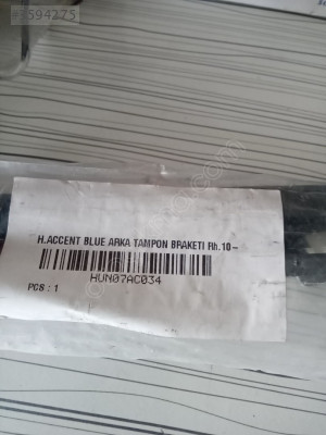 HYUNDAI Accent Blue Arka Tampon Braketi HUN07AC034