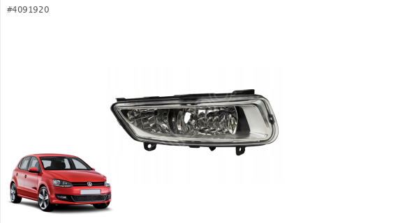 6R0941062C VW POLO 10-14 SAĞ SİS FARI TEK DUY