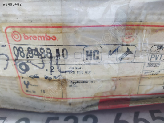 SIFIR VW GOLF 5 6 LEON A3 ARKA FREN DİSKİ 1K0615601L
