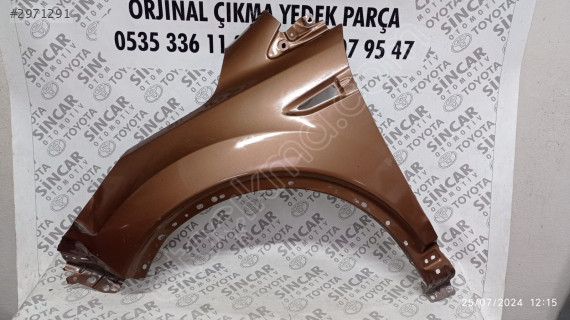 SİNCAR OTO'DAN FORD KUGA 2013 2019 SOL ÖN ÇAMURLUK ÇIKMA ORJİNAL