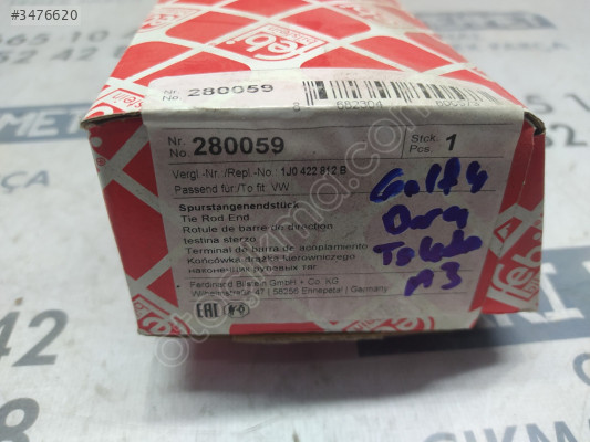 SIFIR VW GOLF 4 BORA TOLEDO A3 ROT BAŞI SAĞ