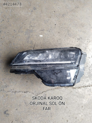 SKODA KAROQ ORJİNAL SOL ÖN FAR AZ HASARLI 2018-2021