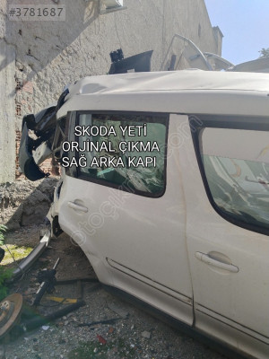 SKODA YETİ ÇIKMA ORJİNAL DOLU SAĞ ARKA KAPI