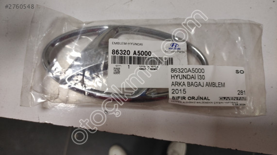 HYUNDAİ İ30 ARKA BAGAJ AMBLEM 2015 86320A5000 SO