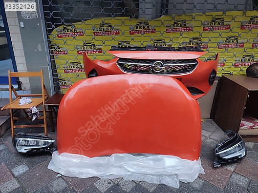 OPEL CORSA F KAPUT TURUNCU ÇIKMA ORJİNAL YEDEK PARÇA